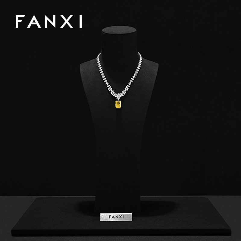 FANXI New arrival Microfiber Jewelry Portrait Stand
