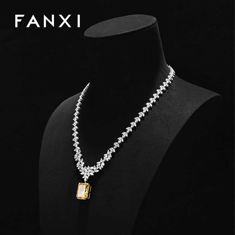 FANXI New arrival Microfiber Jewelry Portrait Stand