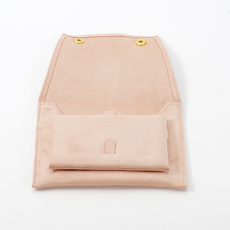 FANXI Custom pink or green suede button bag