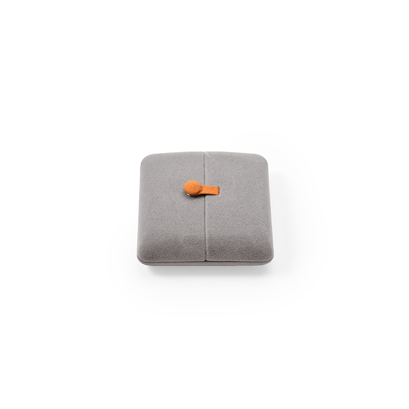 FANXI Custom grey velvet pendant earring box