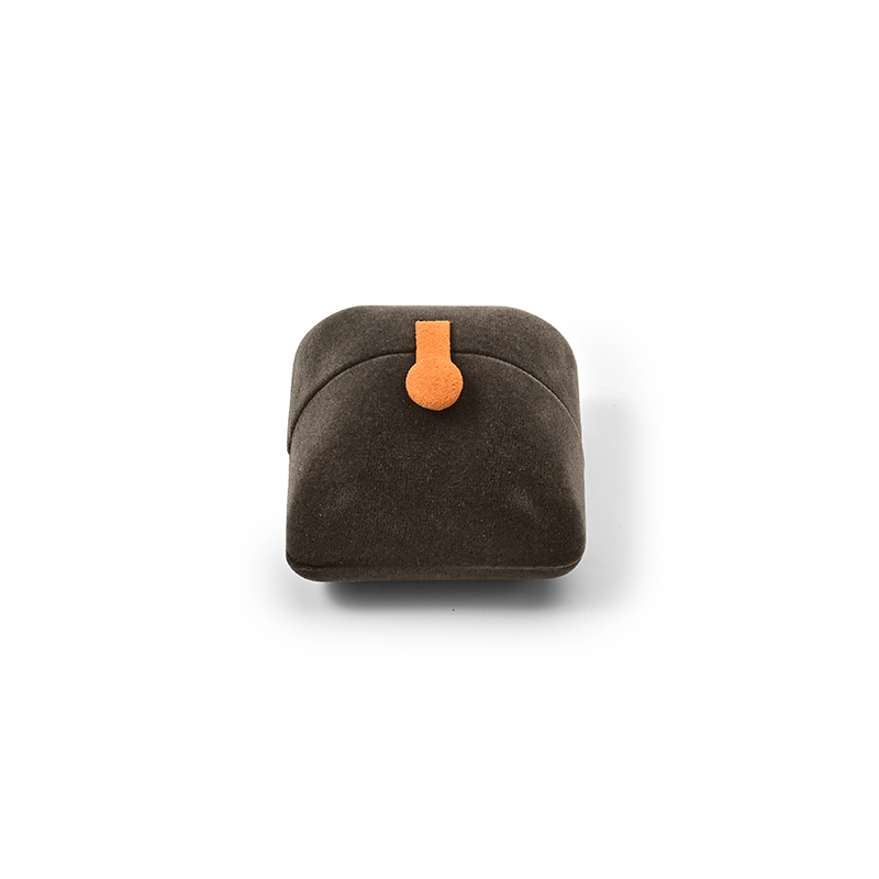 FANXI Custom brown velvet ring box