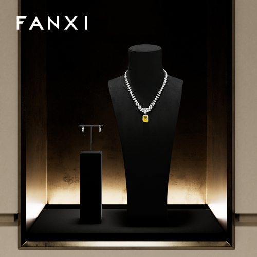 FANXI New arrival Microfiber Jewelry Portrait Stand