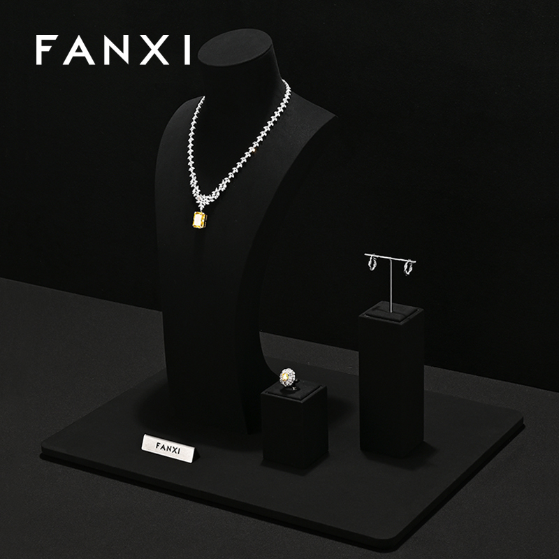 FANXI New arrival Microfiber Jewelry Portrait Stand
