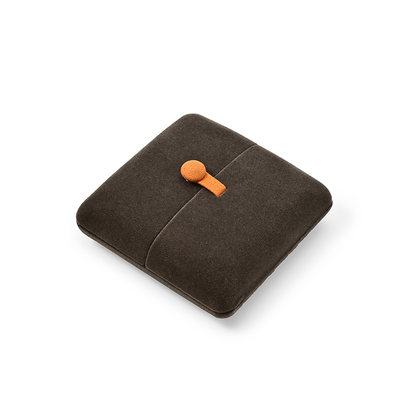 FANXI Custom brown velvet pendant earring box