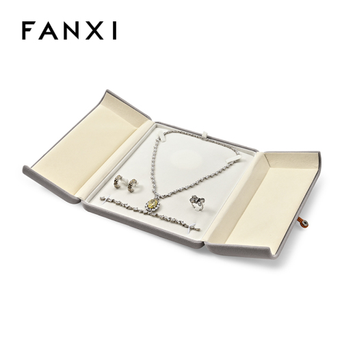FANXI Custom grey velvet big set box