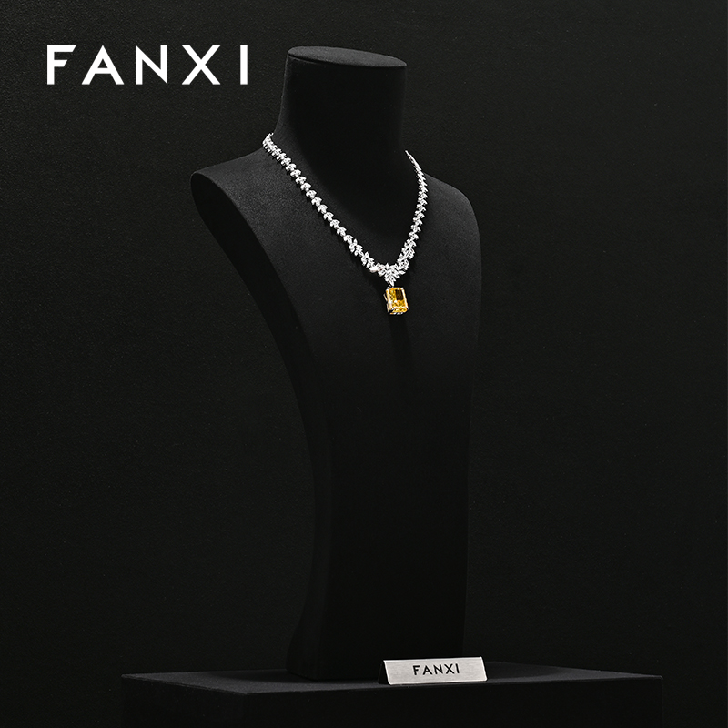 FANXI New arrival Microfiber Jewelry Portrait Stand