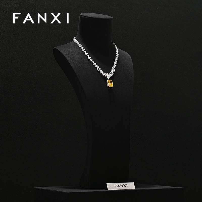 FANXI New arrival Microfiber Jewelry Portrait Stand