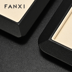 FANXI High end Beige microfiber Jewelry plate