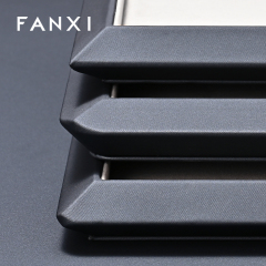 FANXI Fashion Grey microfiber Jewelry Display Plate