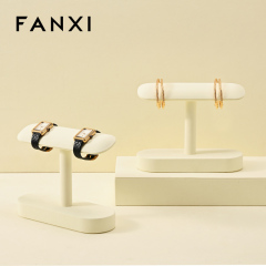 FANXI Fashion Beige Microfiber Jewelry display stand