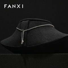 FANXI Hot sale Polychrome Microfiber jewelry bust