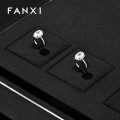 FANXI Factory Black Microfiber Jewelry display set