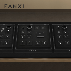 FANXI Factory Black Microfiber Jewelry display set