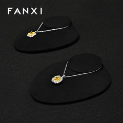 FANXI Wholesale black Microfiber Jewelry Portrait Stand