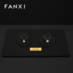 FANXI Wholesale black Microfiber Jewelry Portrait Stand