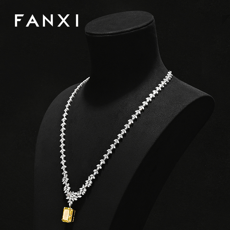 FANXI Fashion Microfiber Jewelry Portrait Stand