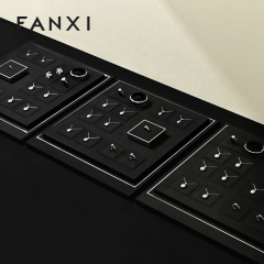 FANXI Factory Black Microfiber Jewelry display set