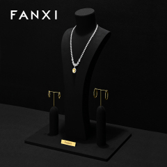 FANXI Fashion Microfiber Jewelry Portrait Stand