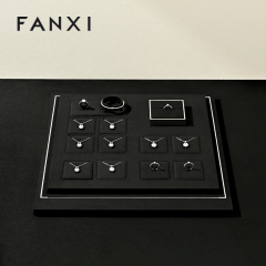 FANXI Factory Black Microfiber Jewelry display set