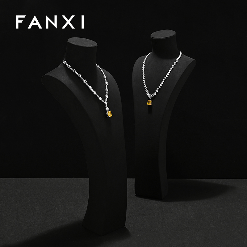 FANXI Fashion Microfiber Jewelry Portrait Stand