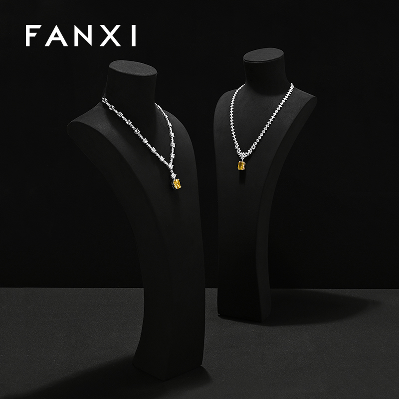 FANXI Fashion Microfiber Jewelry Portrait Stand