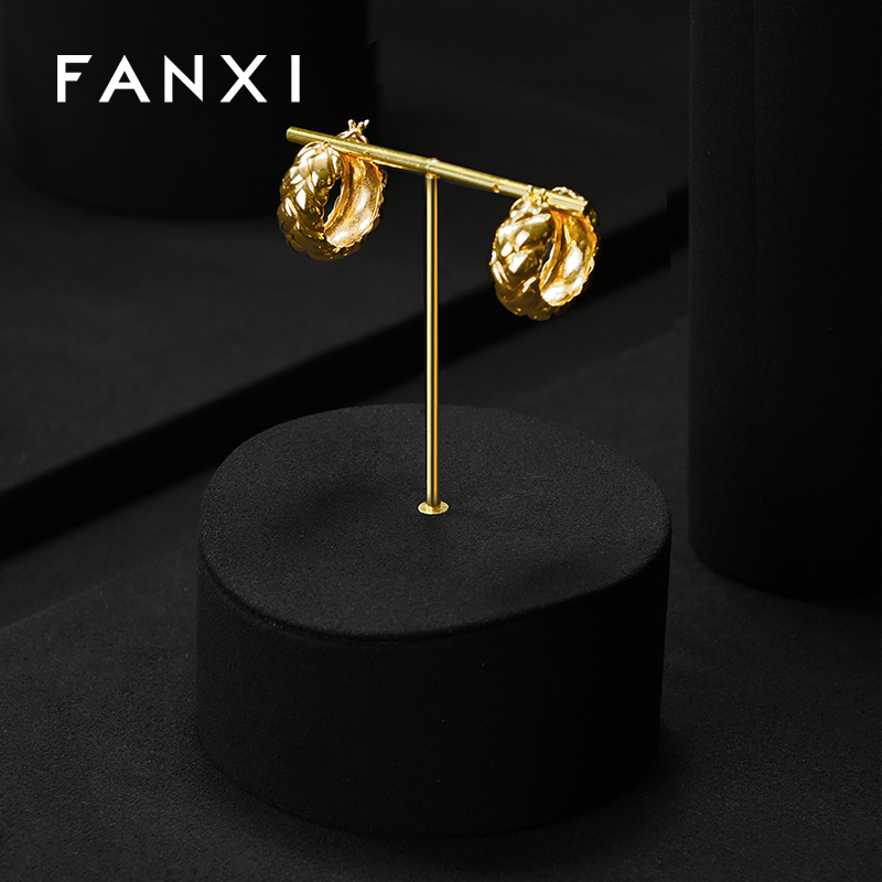 FANXI High quality Black Microfiber jewelry combination set