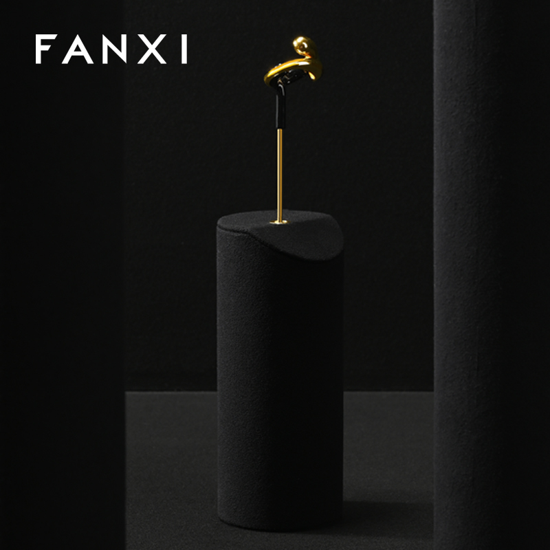 FANXI High quality Black Microfiber jewelry combination set