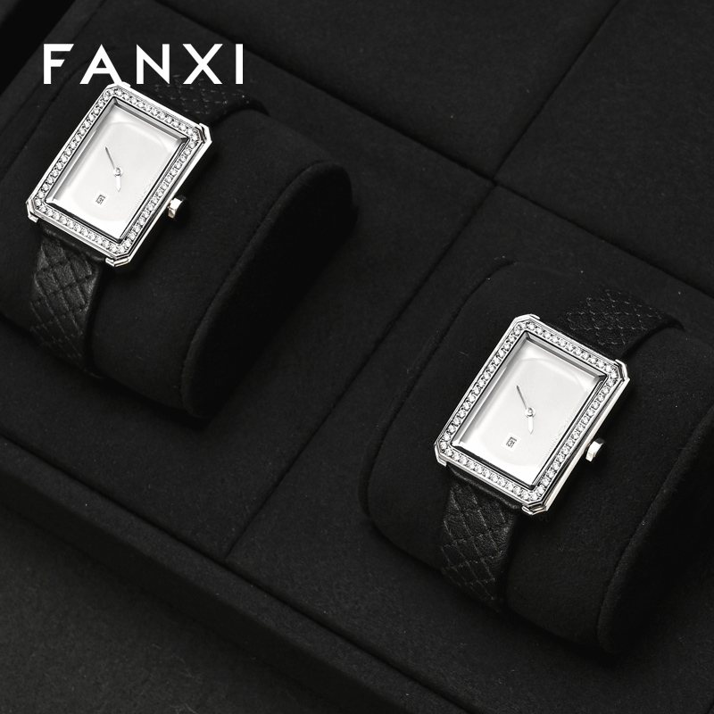 FANXI Hot sale black microfiber jewelry display set