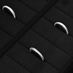 FANXI New arrival Black Microfiber Jewelry display set