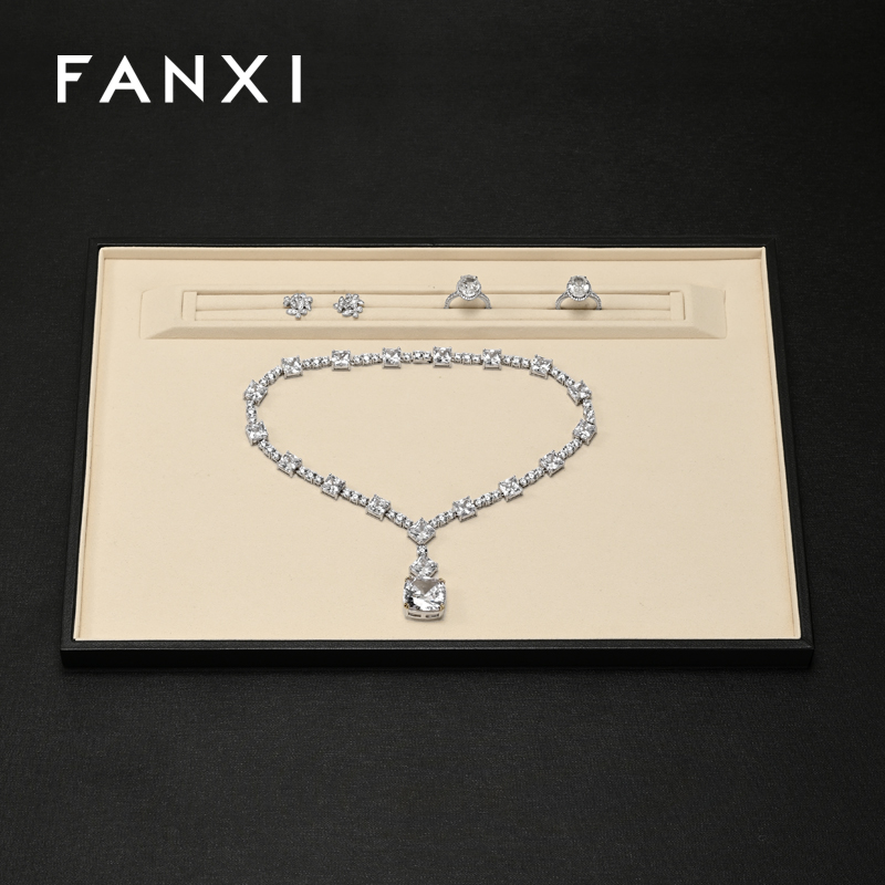 FANXI New arrival leather microfiber Jewelry plate