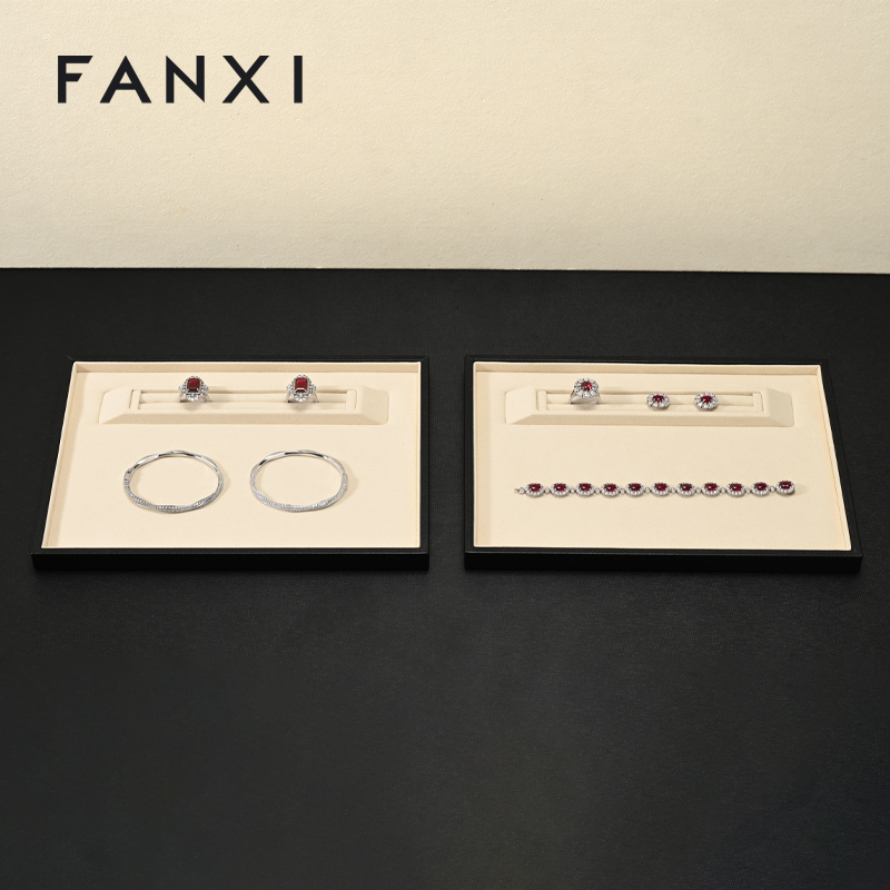FANXI New arrival leather microfiber Jewelry plate