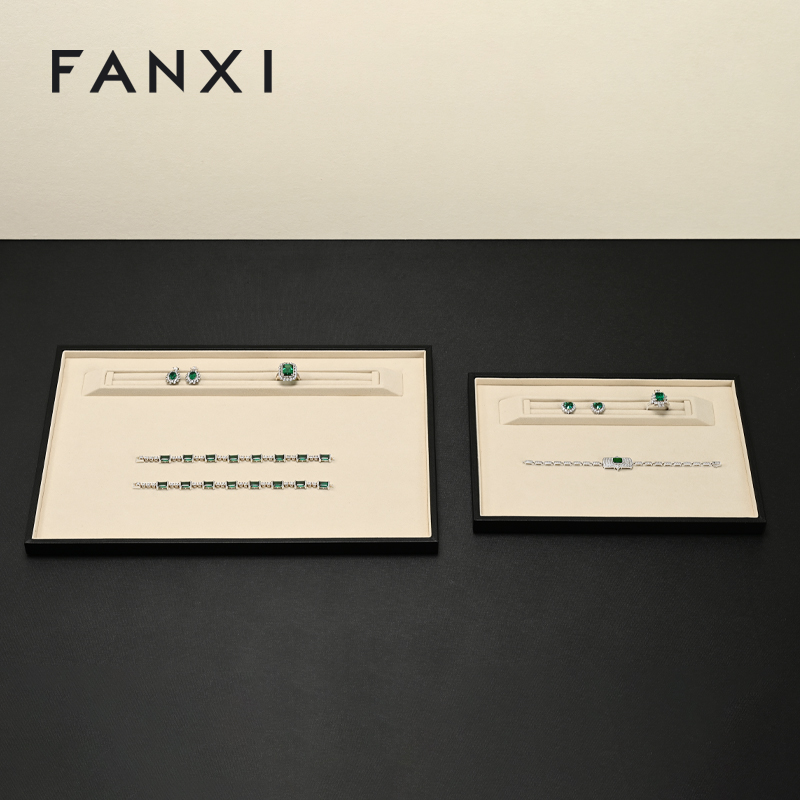 FANXI New arrival leather microfiber Jewelry plate