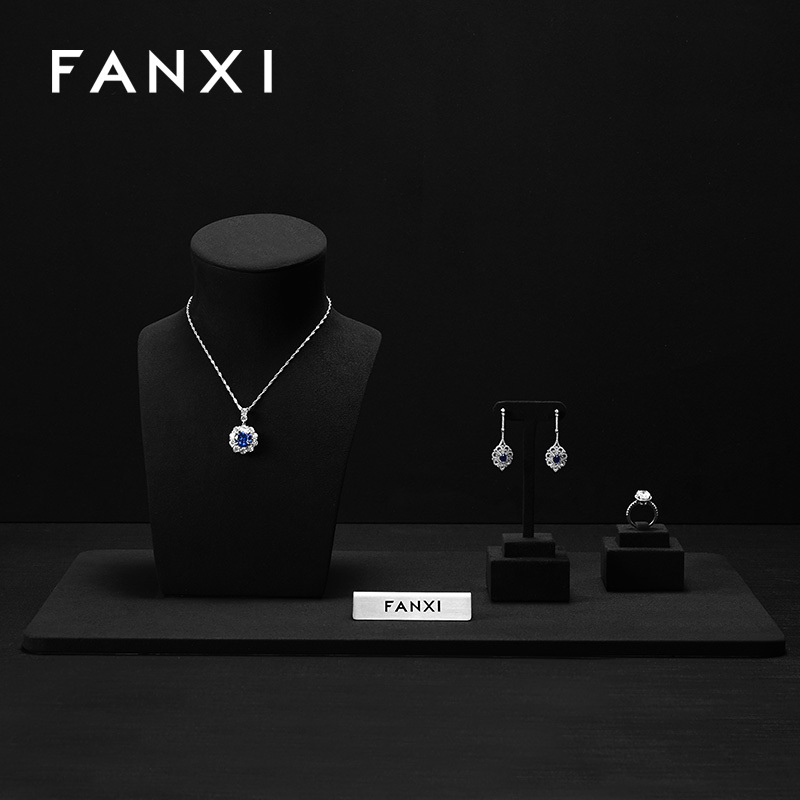 FANXI Luxury Multi-color optional Metal Jewelry stand