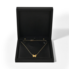 FANXI Custom black leather Necklace box