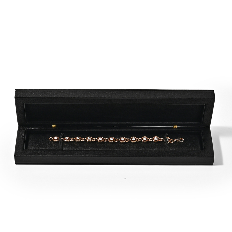 FANXI Custom black leather velvet jewelry box