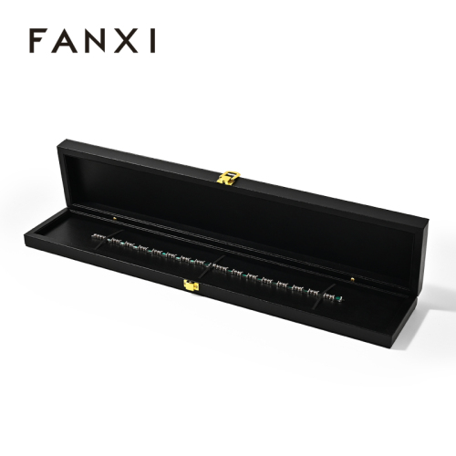 FANXI Custom black leather jewelry box