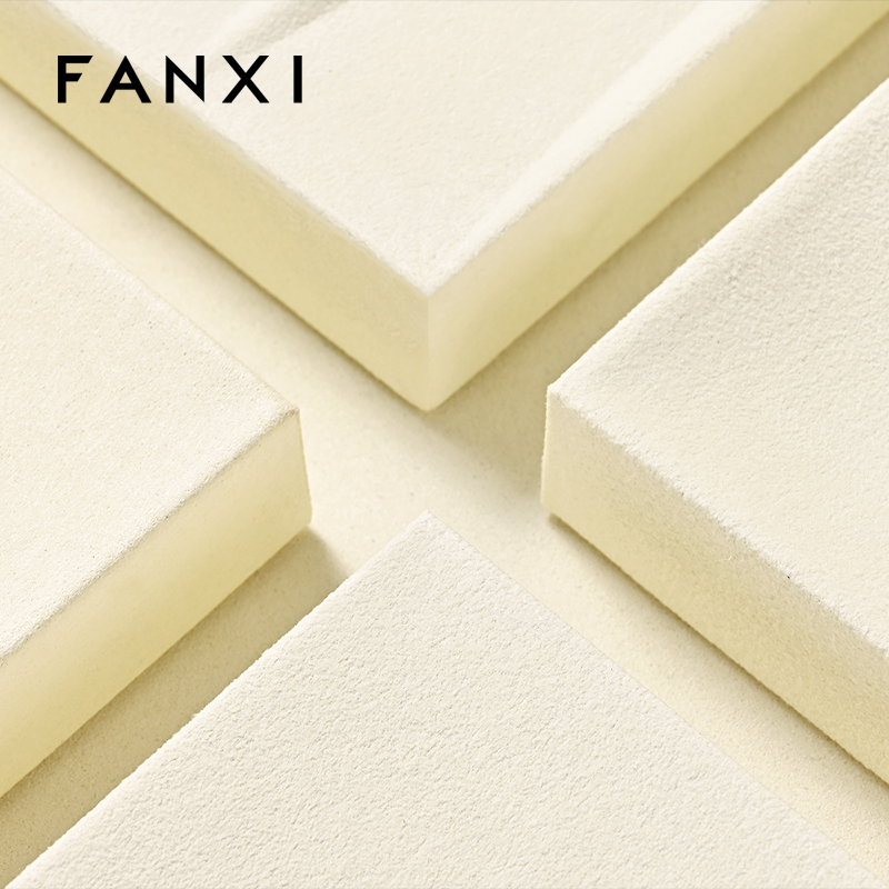 FANXI custom Belge Microfiber jewellery tray display