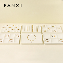 FANXI custom Belge Microfiber jewellery tray display