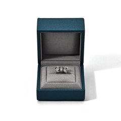 FANXI Custom blue paper microfiber jewelry box