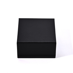 FANXI Custom black leatherette paper suede necklace box