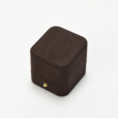 FANXI Custom brown microfiber ring box