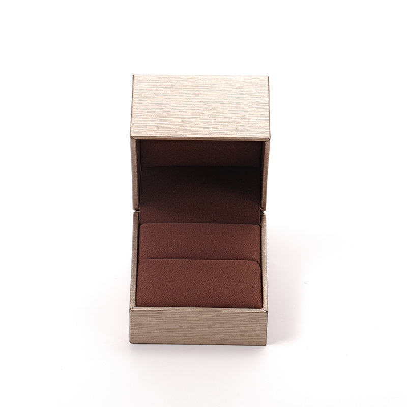 FANXI Custom champagne paper microfiber ring box