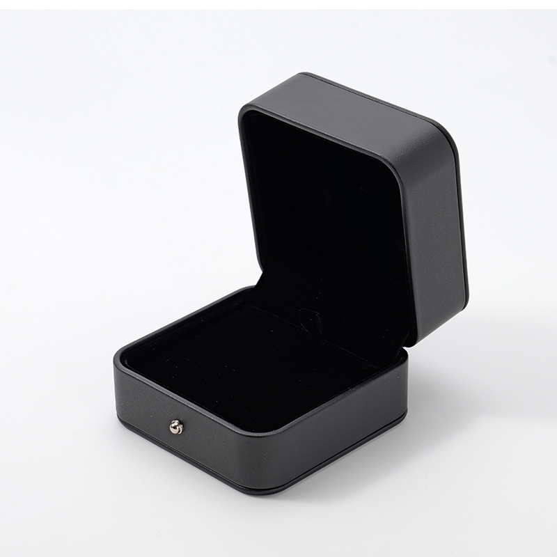 FANXI Custom black PU leather velvet necklace box