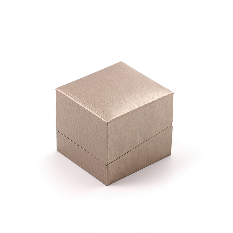 FANXI Custom champagne paper microfiber ring box