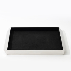FANXI Custom black microfiber jewelry display tray
