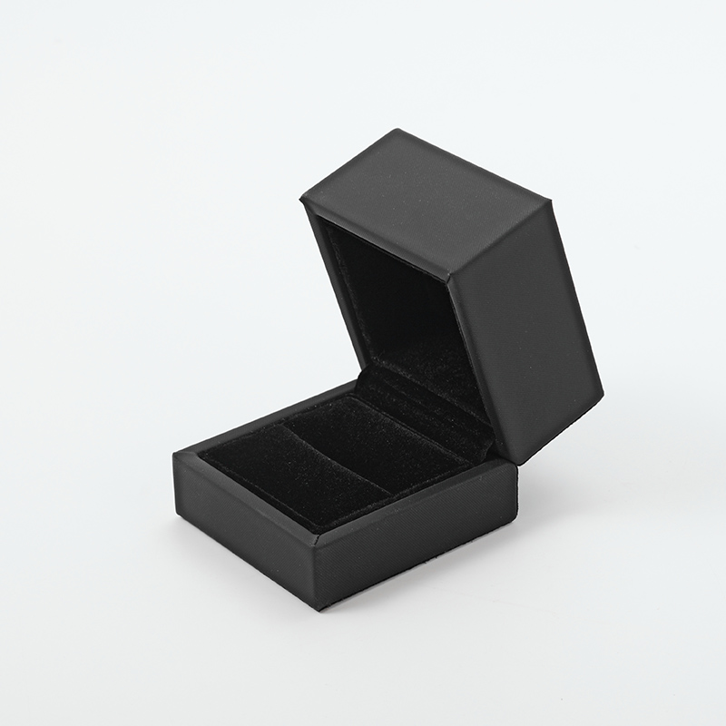 FANXI Custom balck PU leather velvet ring box