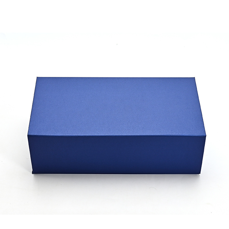 FANXI Custom blue leathere paper microfiber jewelry box