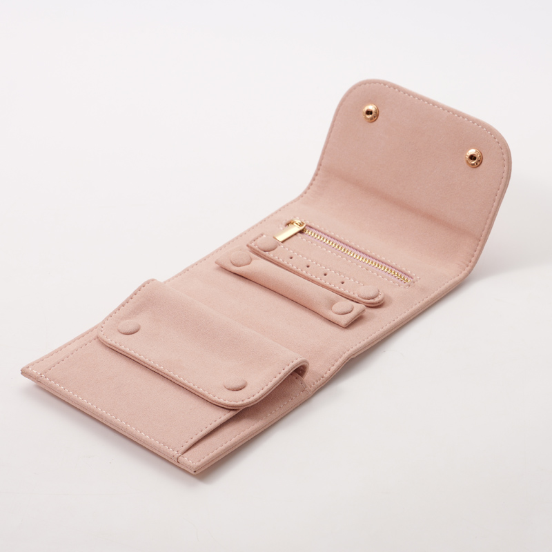 FANXI Custom pink paper box microfiber jewelry box