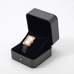 FANXI Custom black PU leather velvet necklace box