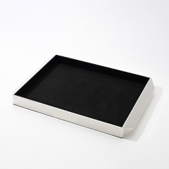 FANXI Custom black microfiber jewelry display tray